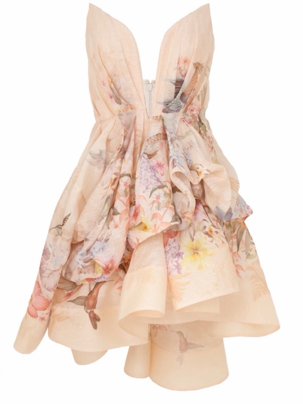 Zimmermann illuminate draped mini dress - Picture 2 of 10